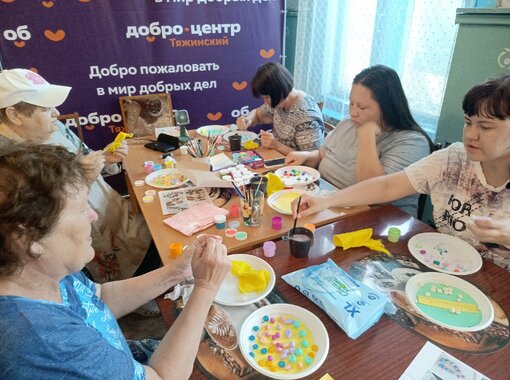 Мастер-класс под руководством «серебряных» волонтеров Добро. Центра Тяжинский МО