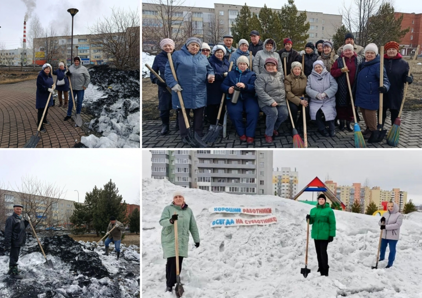 &laquo;Серебряные&raquo; волонтёры Анжеро-Судженска присоединились к Всекузбасскому субботнику