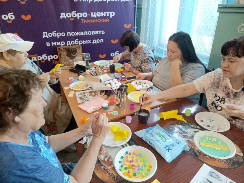 Мастер-класс под руководством &laquo;серебряных&raquo; волонтеров Добро. Центра Тяжинский МО