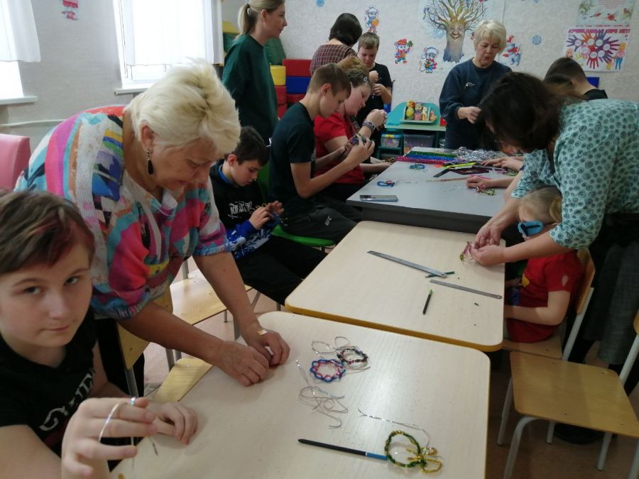 "Серебряные" волонтеры Анжеро-Судженска, в гостях у детей