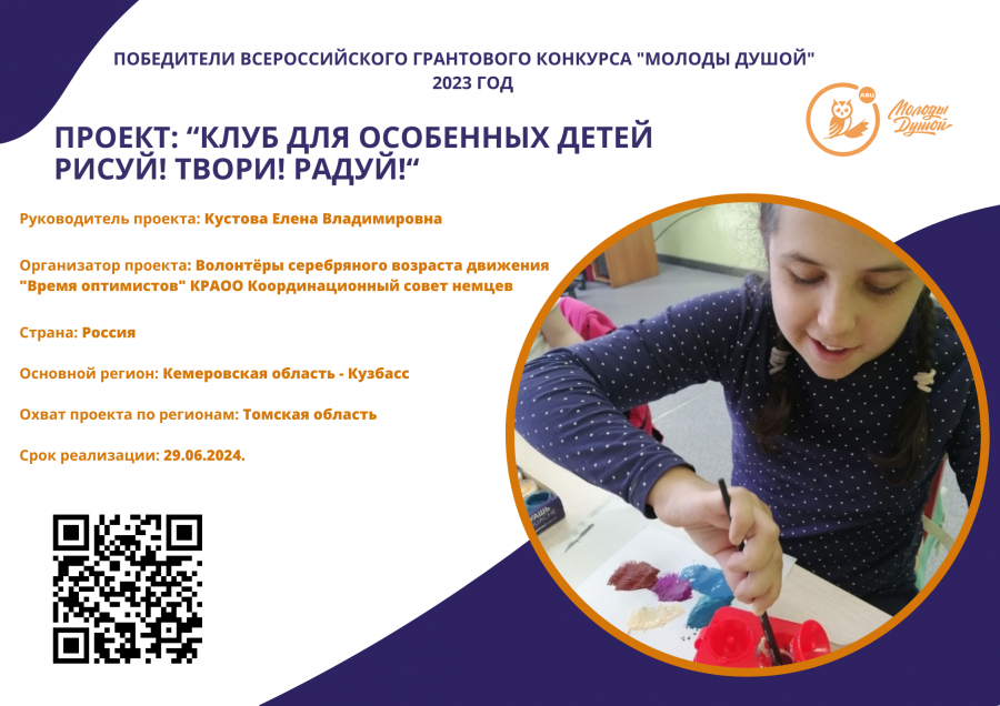 &laquo;Клуб абстрактного рисования для детей с ОВЗ &laquo;Рисуй, твори, радуй!&raquo;